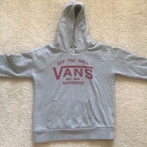 VANS OF THE WALL Grey Hoodie (Small Women’s)